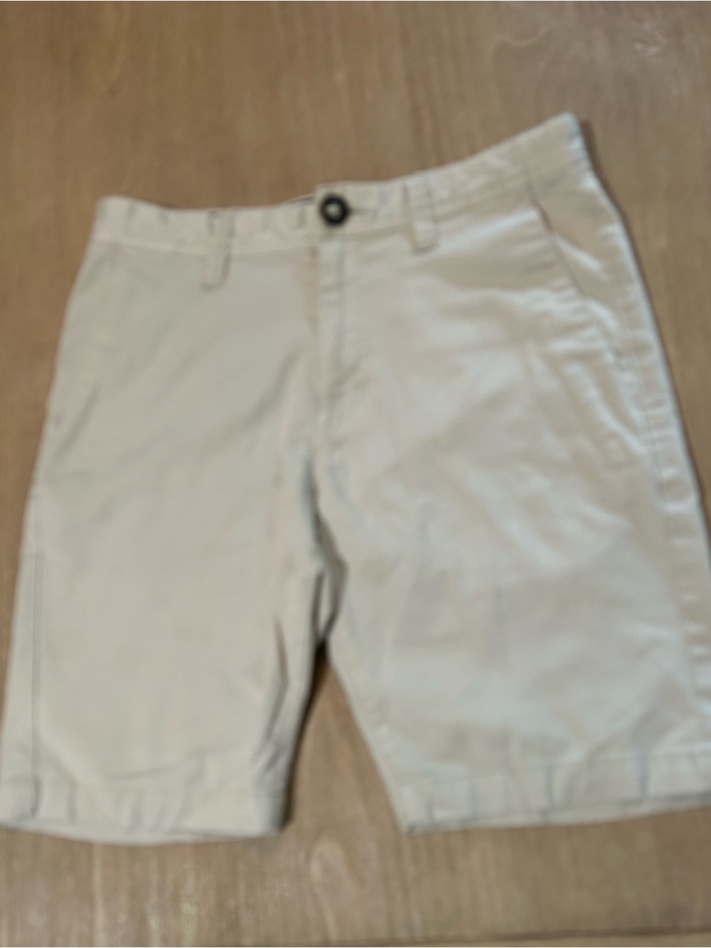 Volcom Men’s Size 29 Khaki Chino Shorts Skate Surf Casual Flat Front